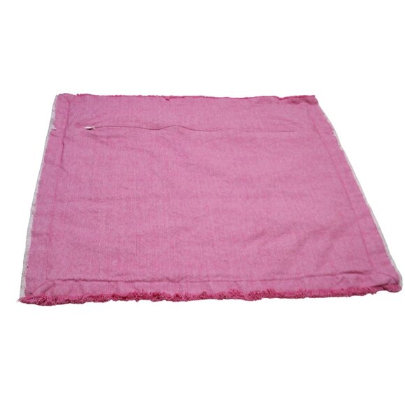 The Farmhouse by Rachel Ashwell Set of 2 Pink 20x20 Pillow Covers Shabby Cottage - Picture 2 of 6